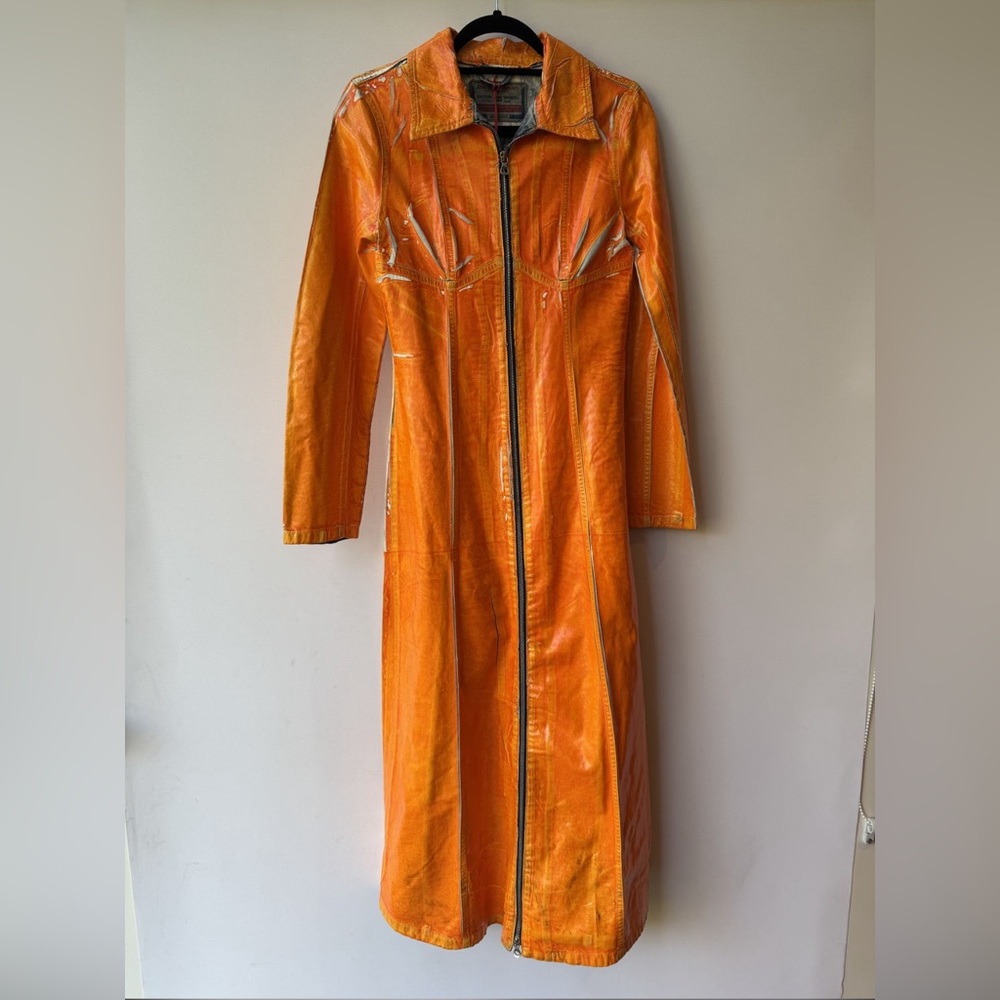 Diesel Orange De-Luis-Fsc Denim Maxi Dress